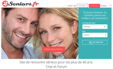 Site de rencontre pour senior entièrement gratuit